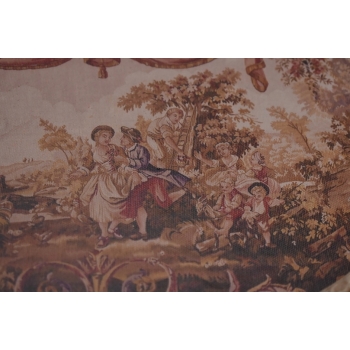 Kryształowe Barokowe Lustro - Złoto Kremowe - 235 x 130 cm - Arystokracja