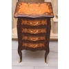 Komoda Intarsjowana Ludwik - Stolik Nocny Stolik z Szufladami - Uszkodzona