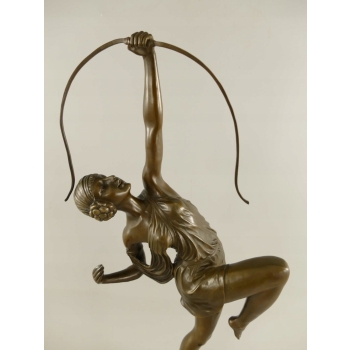 Duża Figura Diany Z ŁUKIEM Diana Bogini Łowów i Myśliwych - Figura z Brązu