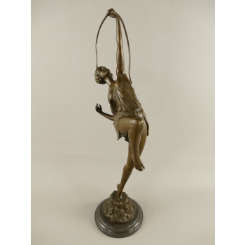 Duża Figura Diany Z ŁUKIEM Diana Bogini Łowów i Myśliwych - Figura z Brązu