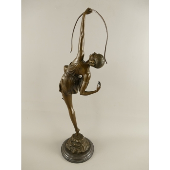 Duża Figura Diany Z ŁUKIEM Diana Bogini Łowów i Myśliwych - Figura z Brązu