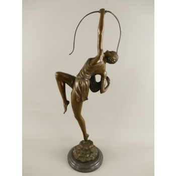 Duża Figura Diany Z ŁUKIEM Diana Bogini Łowów i Myśliwych - Figura z Brązu