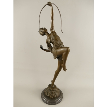 Duża Figura Diany Z ŁUKIEM Diana Bogini Łowów i Myśliwych - Figura z Brązu
