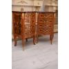 Komody Intarsjowane Ludwik - Stoliki Nocne Stolik z Szufladami - 4 Szuflady