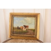 Scena Rodzajowa - Cztery Krowy Na Pastwisku - Obraz Olejny Zdobiona Rama