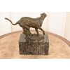 Figura Biegnącej Pantera - Rzeźba z Brązu - Dekoracja Myśliwska