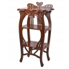 Stolik Etażerka Mahoniowy Regał w Stylu VILLA DEBUSSY