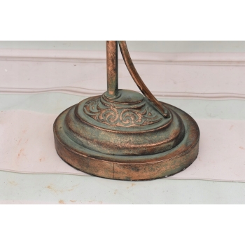 Stojąca Lampa Lecący Łabędź - Lampion Świecznik Kula - Gięte Szkło - Ozdoba