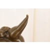 Modernistyczna Figura Gimnastyczki -Gimnastyczka z Brązu - Figura Akrobatki