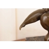 Modernistyczna Figura Gimnastyczki -Gimnastyczka z Brązu - Figura Akrobatki