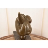 Modernistyczna Figura Gimnastyczki -Gimnastyczka z Brązu - Figura Akrobatki