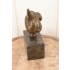 Modernistyczna Figura Gimnastyczki -Gimnastyczka z Brązu - Figura Akrobatki