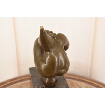 Modernistyczna Figura Gimnastyczki -Gimnastyczka z Brązu - Figura Akrobatki