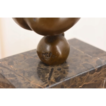 Modernistyczna Figura Gimnastyczki -Gimnastyczka z Brązu - Figura Akrobatki