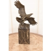 Latający Orzeł - Figura Orła z Brązu - Rzeźba Ptak - Dekoracja Brąz