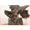 Latający Orzeł - Figura Orła z Brązu - Rzeźba Ptak - Dekoracja Brąz
