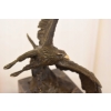 Latający Orzeł - Figura Orła z Brązu - Rzeźba Ptak - Dekoracja Brąz