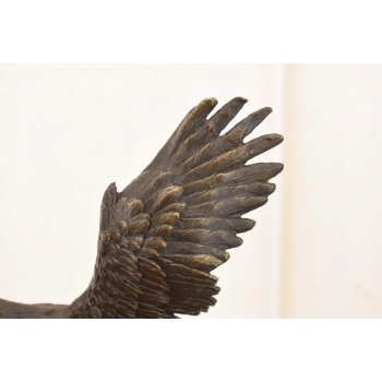 Latający Orzeł - Figura Orła z Brązu - Rzeźba Ptak - Dekoracja Brąz