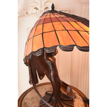 Lampa Witrażowa Styl Tiffany - wg Peter Behrens- Lampa Biurowa Parasol