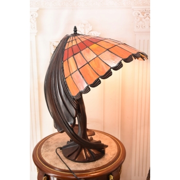 Lampa Witrażowa Styl Tiffany - wg Peter Behrens- Lampa Biurowa Parasol