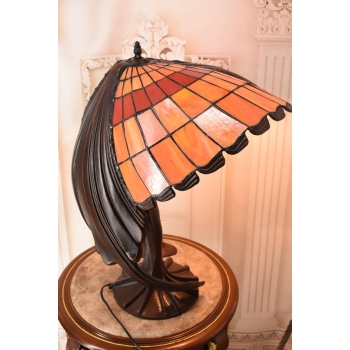 Lampa Witrażowa Styl Tiffany - wg Peter Behrens- Lampa Biurowa Parasol