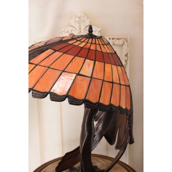 Lampa Witrażowa Styl Tiffany - wg Peter Behrens- Lampa Biurowa Parasol