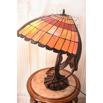 Lampa Witrażowa Styl Tiffany - wg Peter Behrens- Lampa Biurowa Parasol