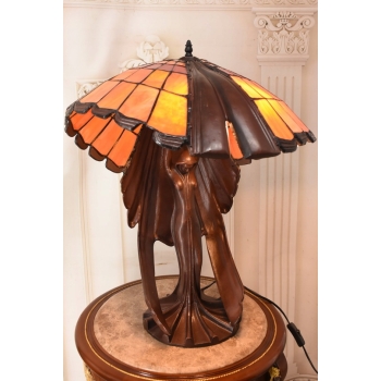 Lampa Witrażowa Styl Tiffany - wg Peter Behrens- Lampa Biurowa Parasol