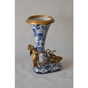 porcelana RÓG OBFITOŚCI - amor jeleń sygnowany