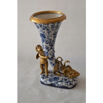 porcelana RÓG OBFITOŚCI - amor jeleń sygnowany