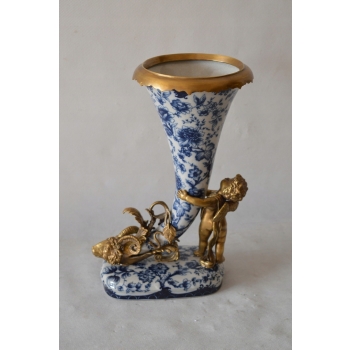 porcelana RÓG OBFITOŚCI - amor jeleń sygnowany