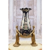 Muzealna Czarna Waza - Nimfy Trzymające Wazon - Porcelana + Brąz