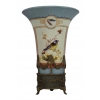Pałacowy Porcelanowy Wazon - Waza - Porcelana + Brąz - Koliber - Prezent