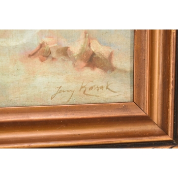 Jerzy Kossak - Żołnierz Wracający z Wojny - Polski Obraz Olejny