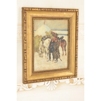 Jerzy Kossak - Polscy Żołnierze - Polski Obraz Olejny