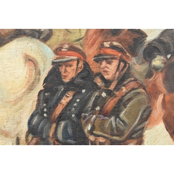 Jerzy Kossak - Polscy Żołnierze - Polski Obraz Olejny