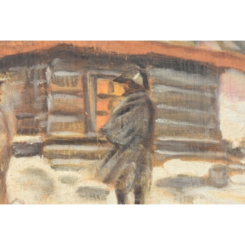 Jerzy Kossak - Polscy Żołnierze Wracający z Wojny - Polski Obraz Olejny