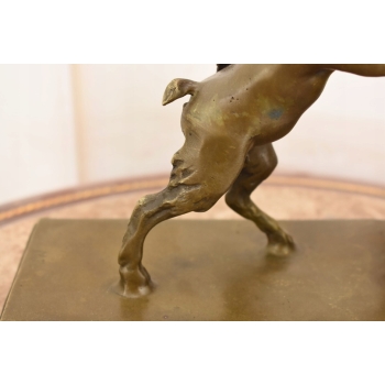 Podpórka do Książek - Satyr - Solidna Figura z Brązu Sygnowana