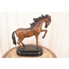 Dwa Dzikie Galopujące Konie Koniki - KOŃ - Figury z Brązu