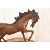 Dwa Dzikie Galopujące Konie Koniki - KOŃ - Figury z Brązu