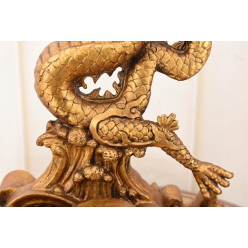 Smok Japoiński Świecznik Dwuramienny - Figura - Prezent