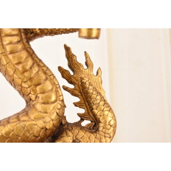 Smok Japoiński Świecznik Dwuramienny - Figura - Prezent