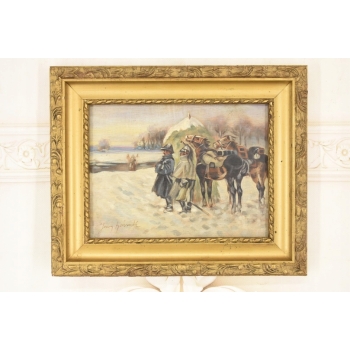 Jerzy Kossak - Zwiad Wojska Polskiego - Polski Obraz Olejny