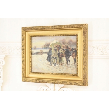 Jerzy Kossak - Zwiad Wojska Polskiego - Polski Obraz Olejny