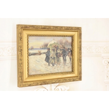 Jerzy Kossak - Zwiad Wojska Polskiego - Polski Obraz Olejny