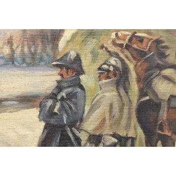 Jerzy Kossak - Zwiad Wojska Polskiego - Polski Obraz Olejny