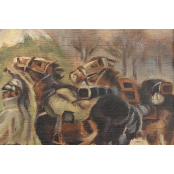 Jerzy Kossak - Zwiad Wojska Polskiego - Polski Obraz Olejny