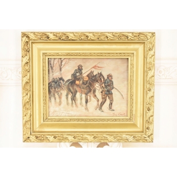 Jerzy Kossak - Powrót z Wojny - Polski Obraz Olejny