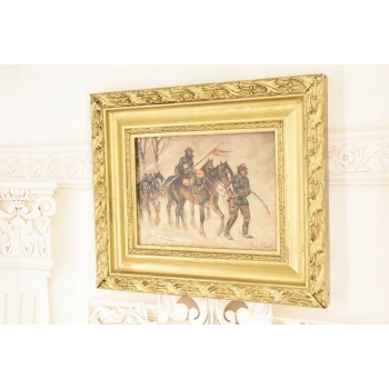 Jerzy Kossak - Powrót z Wojny - Polski Obraz Olejny