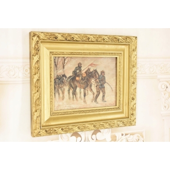 Jerzy Kossak - Powrót z Wojny - Polski Obraz Olejny